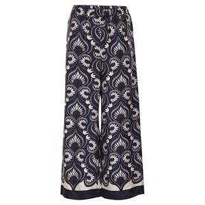 Weekend Maxmara Women Wkdottico - Flowing Printed Silk Trousers